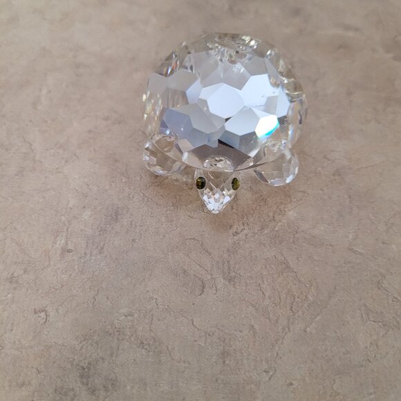 Swarovski Other - SWAROVSKI Crystal Tortoise / Turtle Green Eyed Figurine
